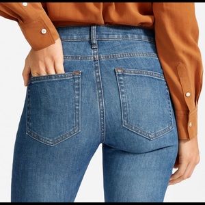 Everlane Mid Rise Skinny Jean in Mid Blue